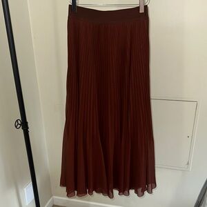Wilfred Deep Brown A-Line Skirt
